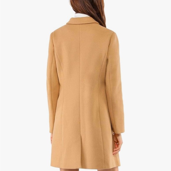 Allegra K camel single breasted Pea Coat size  Med - Picture 2 of 7